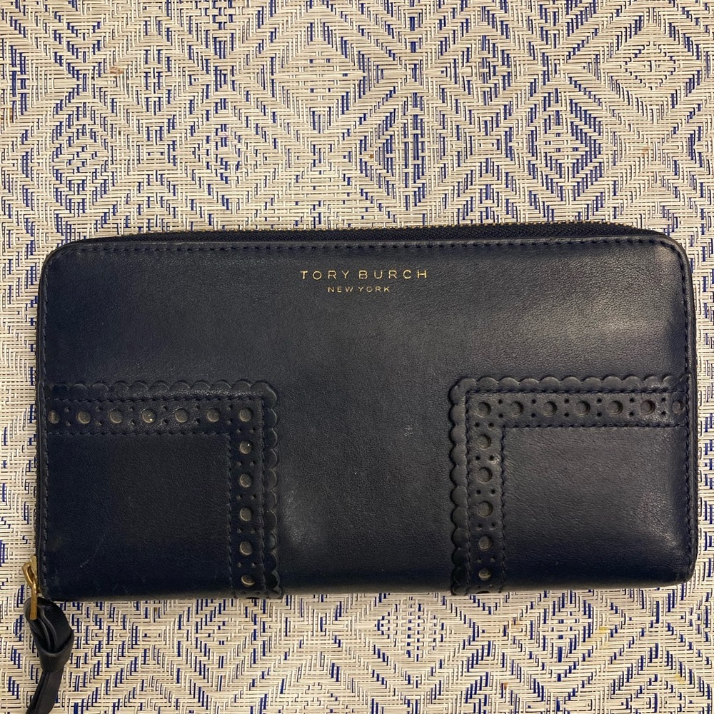 Tory Burch Continental Authentic Leather Wallet